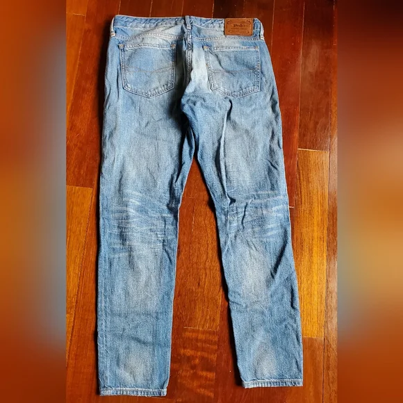 Polo by Ralph Lauren Distressed Blue Jeans - Picture 8 of 9